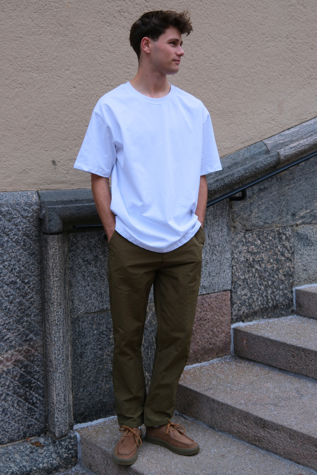 T-shirt Boxfit pesante - bianca