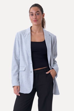 Blazer dalla vestibilità classica - Grigio chiaro