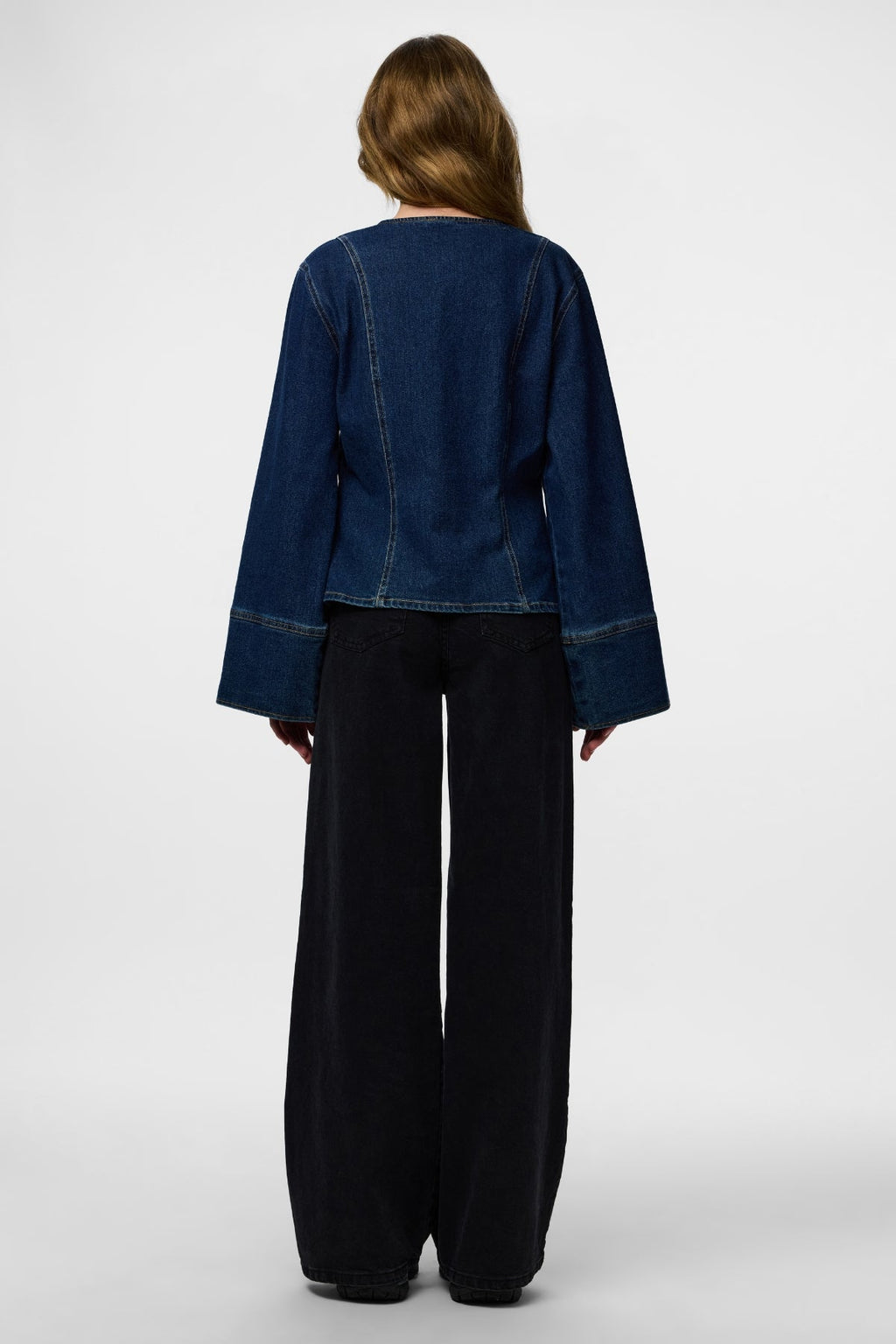 Flora Denim Shirt - Dark Blue Denim