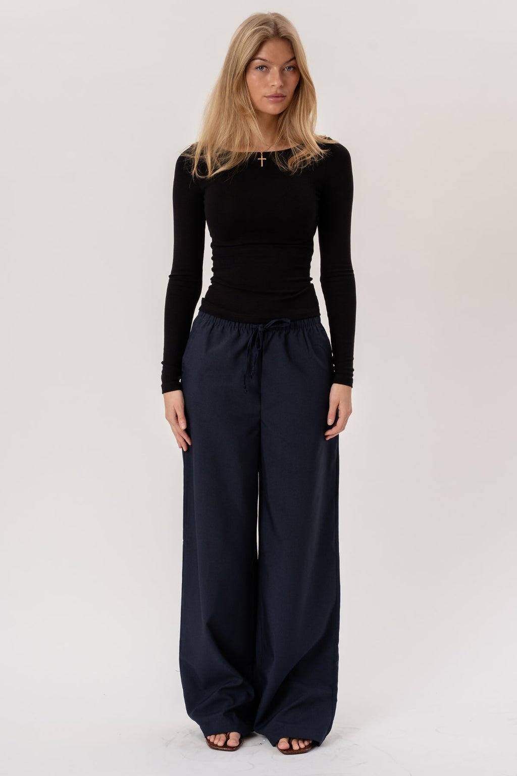 Anastasia Wide Pants - Navy