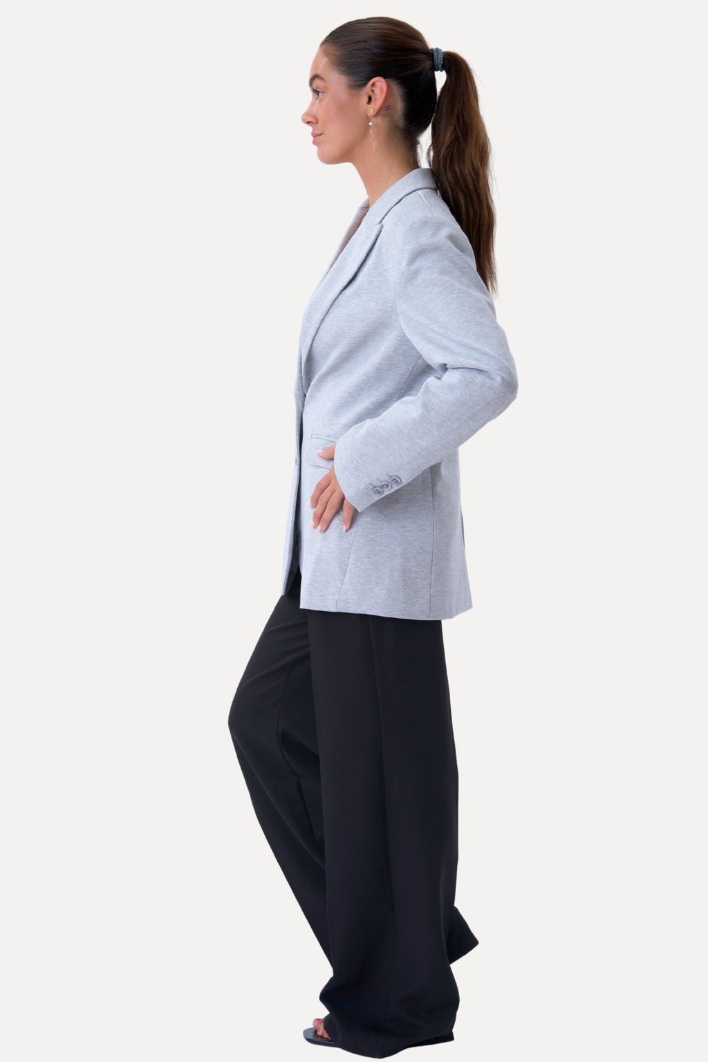 Blazer dalla vestibilità classica - Grigio chiaro