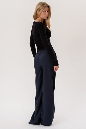 Anastasia Wide Pants - Navy