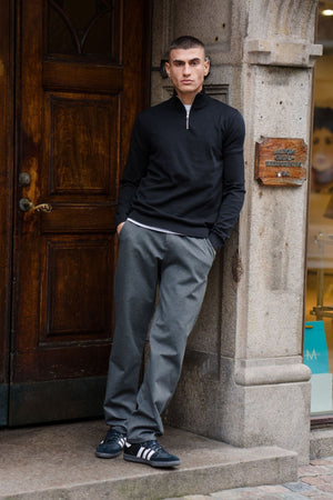 Performance Pants Wide - Grigio melange