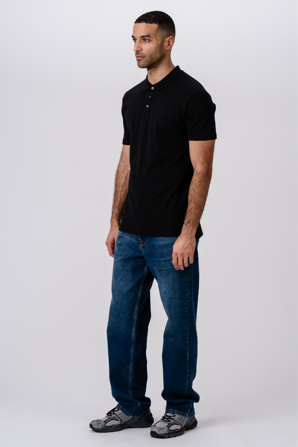 Muscle Polo Shirt - Black