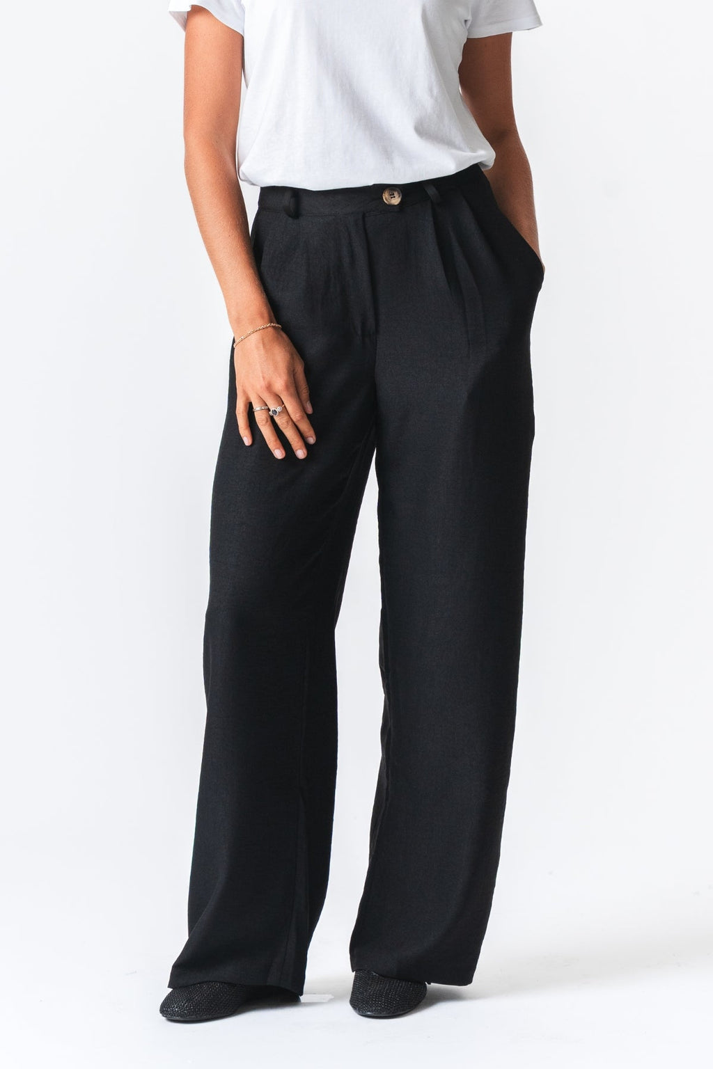 Emma Pants Sciolto - nero