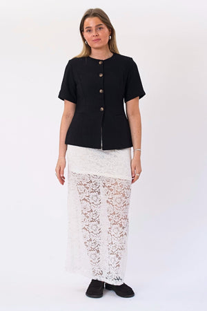 Gonna lunga in pizzo Amara - Bianca