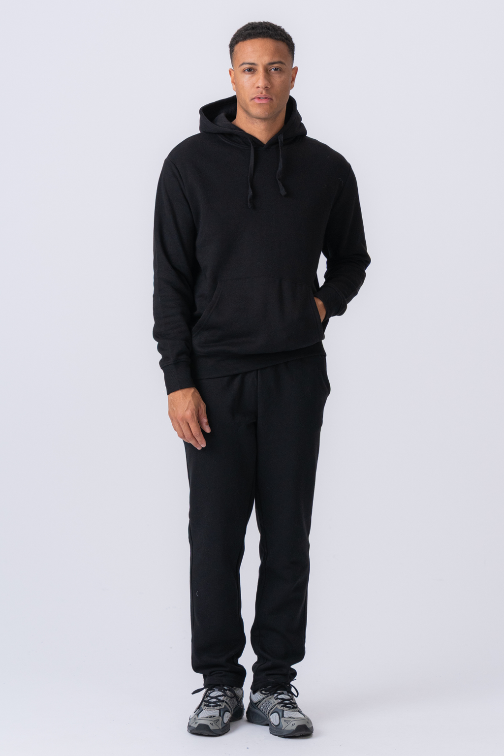 Essential Hooded Sweatset - Black