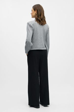 Zari Knit Cardigan - Media grigio medio