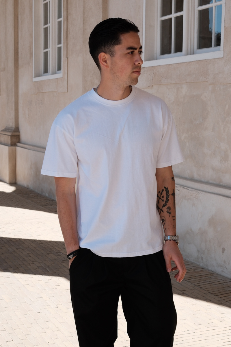 T-shirt squadrata - Bianca