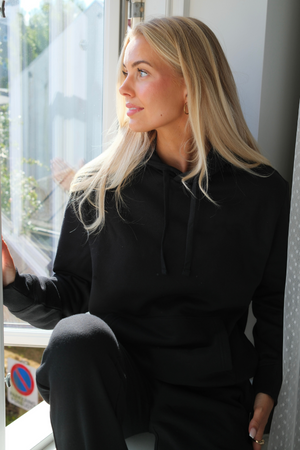 Felpa con cappuccio Essential da donna - Nero