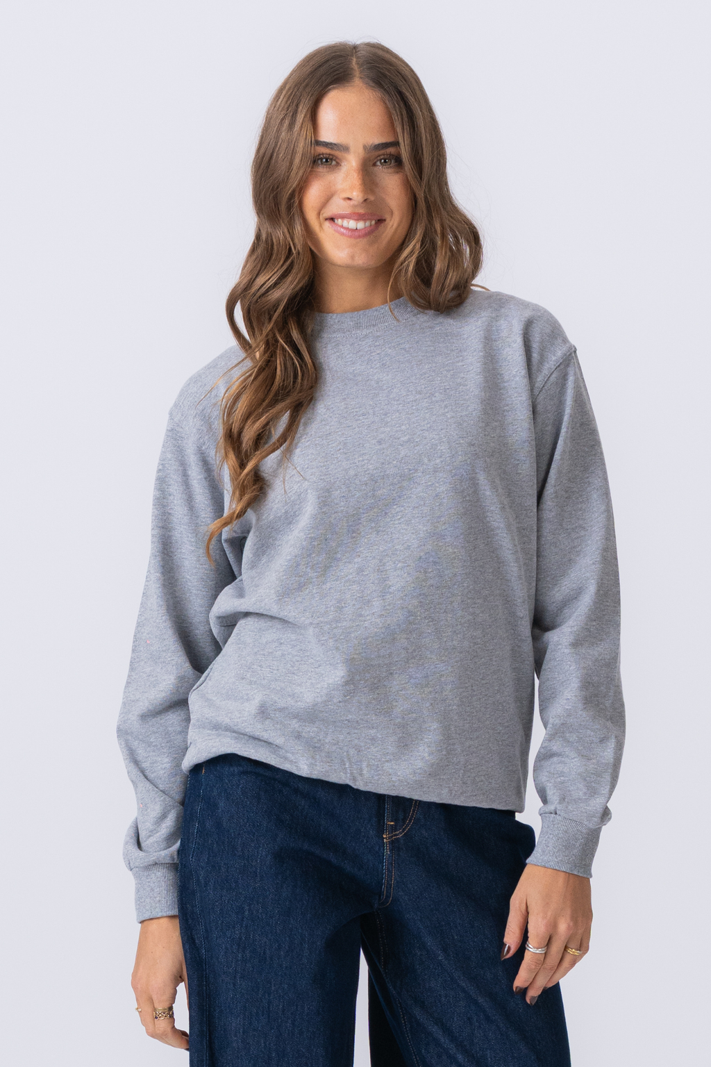 Crewneck di base - Ash Gray (Women)