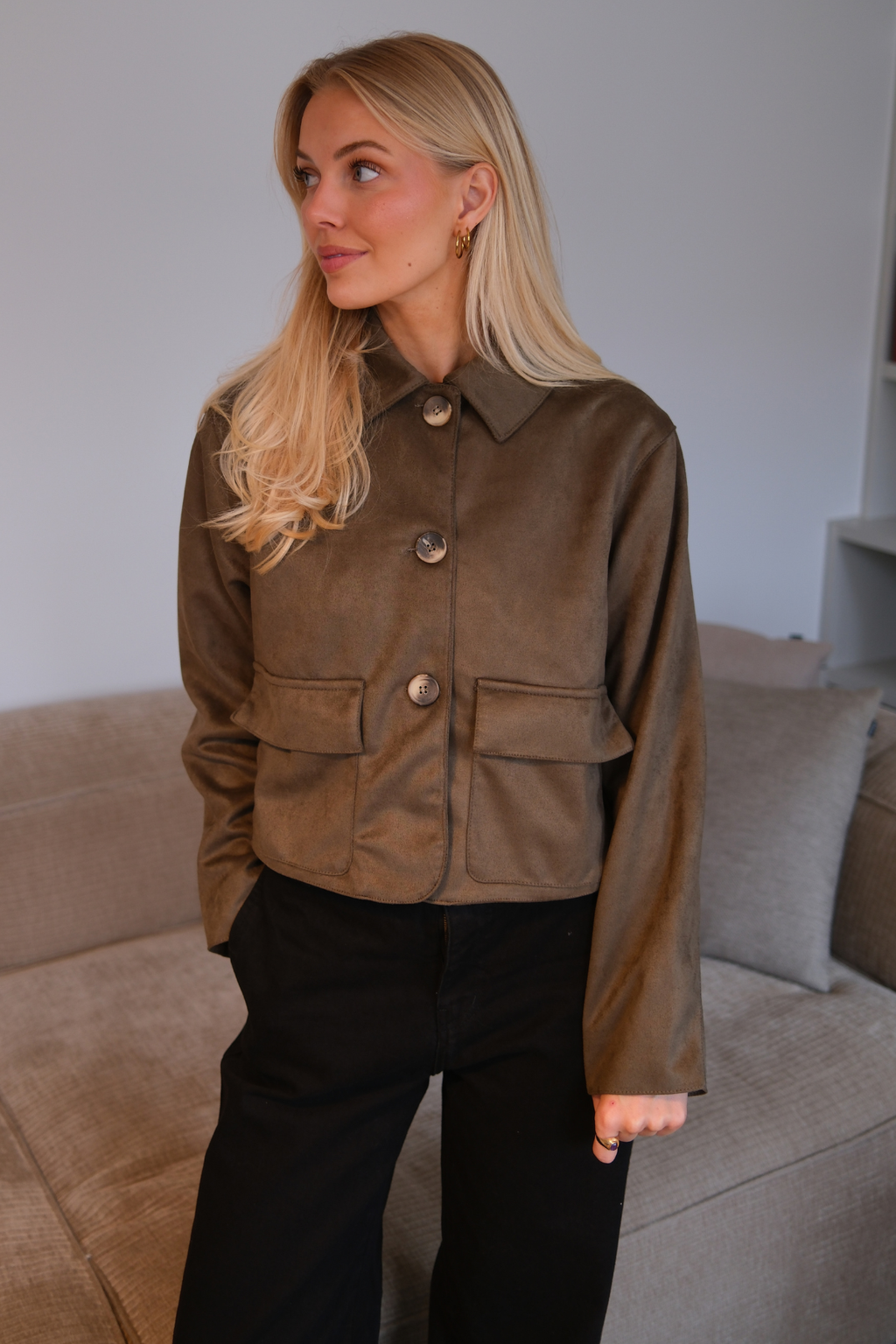 Giacca corta Nelly - Army