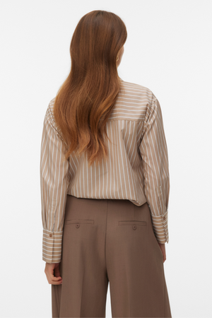 Islunn Bow Shirt -  Silver Mink Snow White