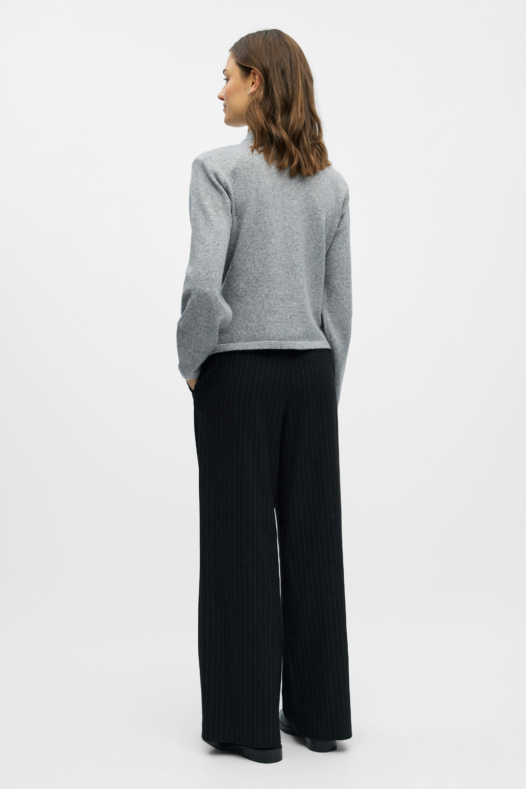 Zari Knit Cardigan - Media grigio medio