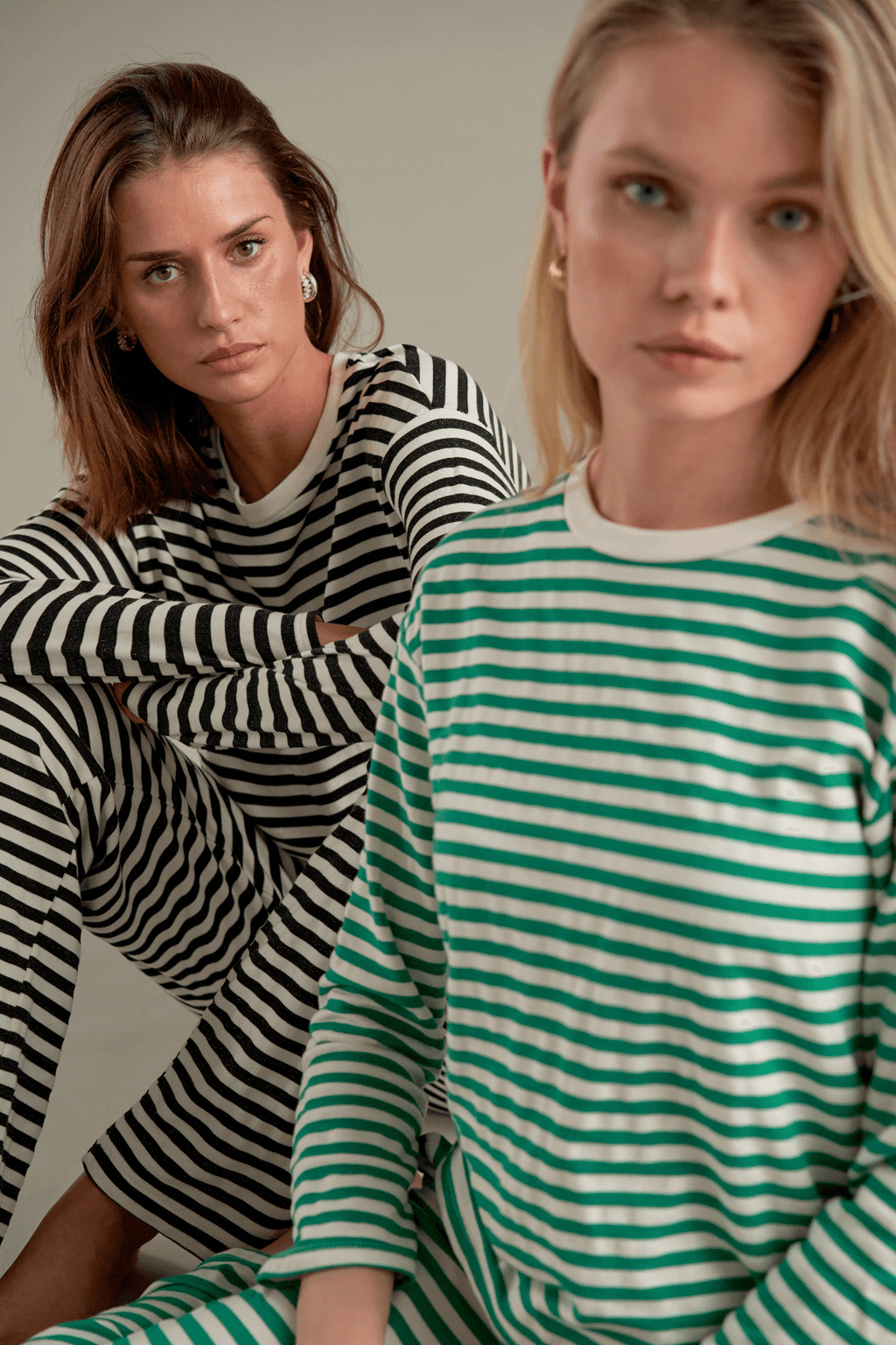 Camicia a righe - Nero