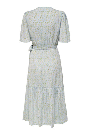 Dina 2/4 abito avvolto - blu