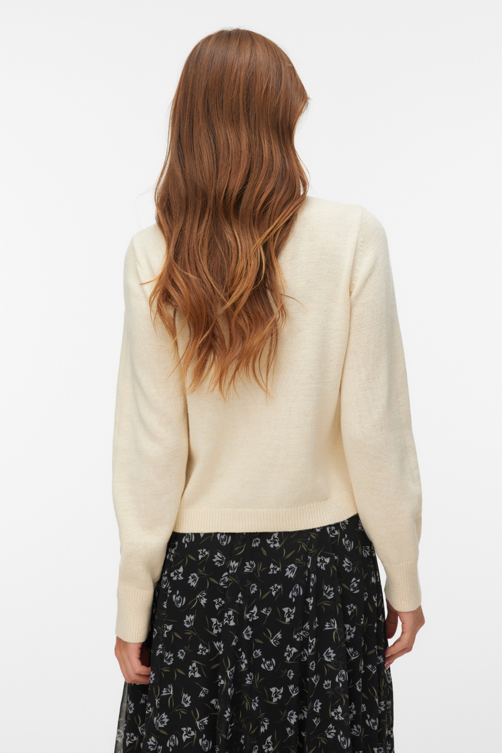 Cardigan con scollo a O Camille - Betulla