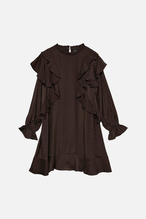 Abito a ballo corto Lizzi - Torta di cioccolato