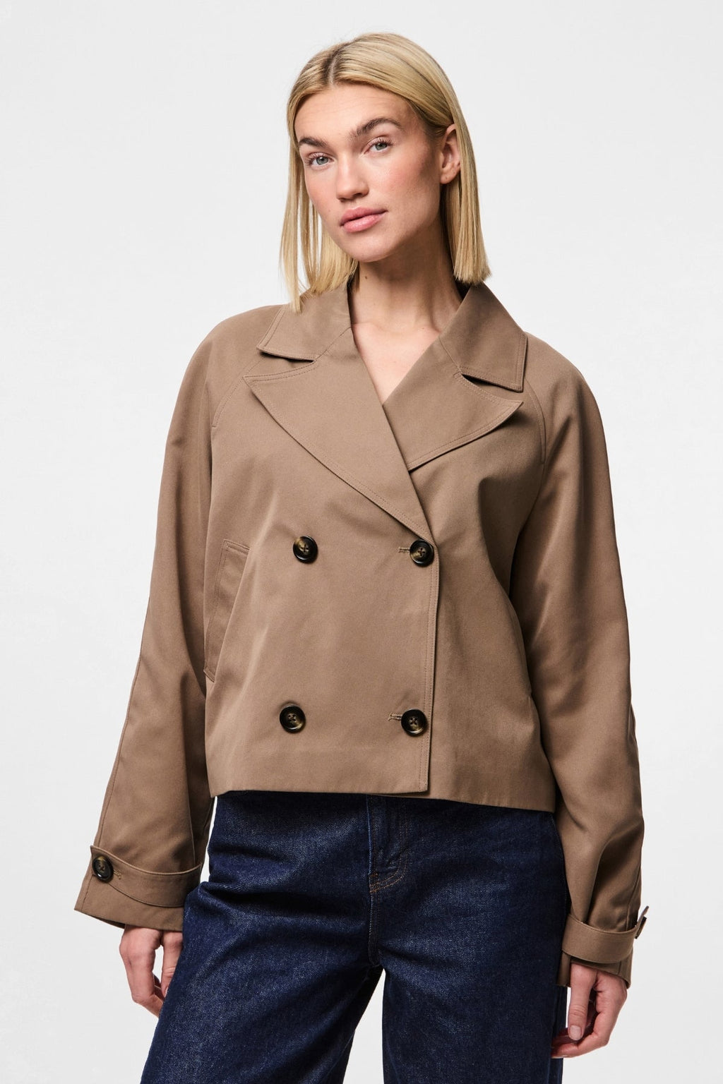 Trench corto Scarlett - Lenticchia marrone