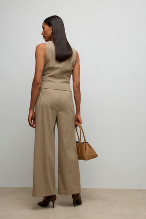 Pantaloni larghi Ayah Hw - Dune Melange