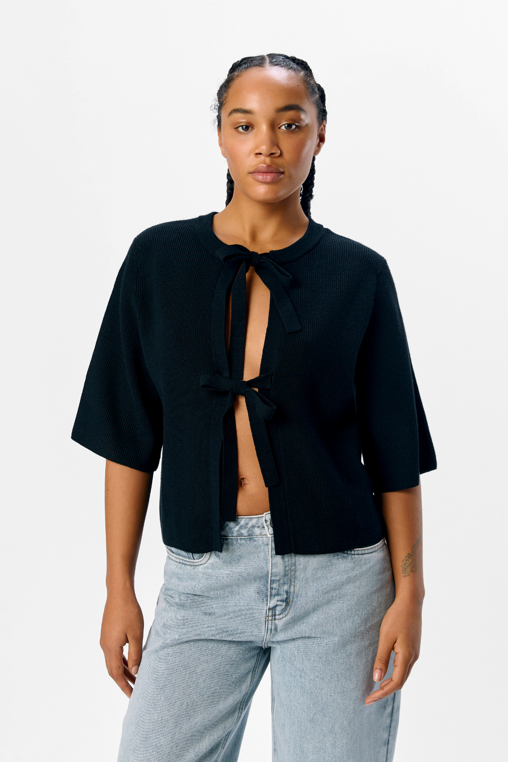 Julla Parvi 2/4 Knit Cardigan - Nero