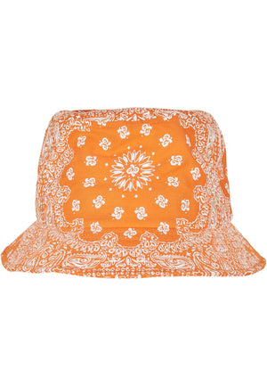 Cappello a secchiello con stampa bandana - Arancione