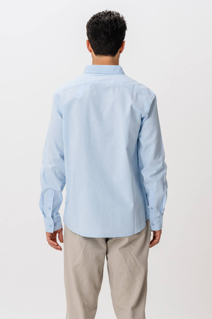Camicia di lino - azzurro