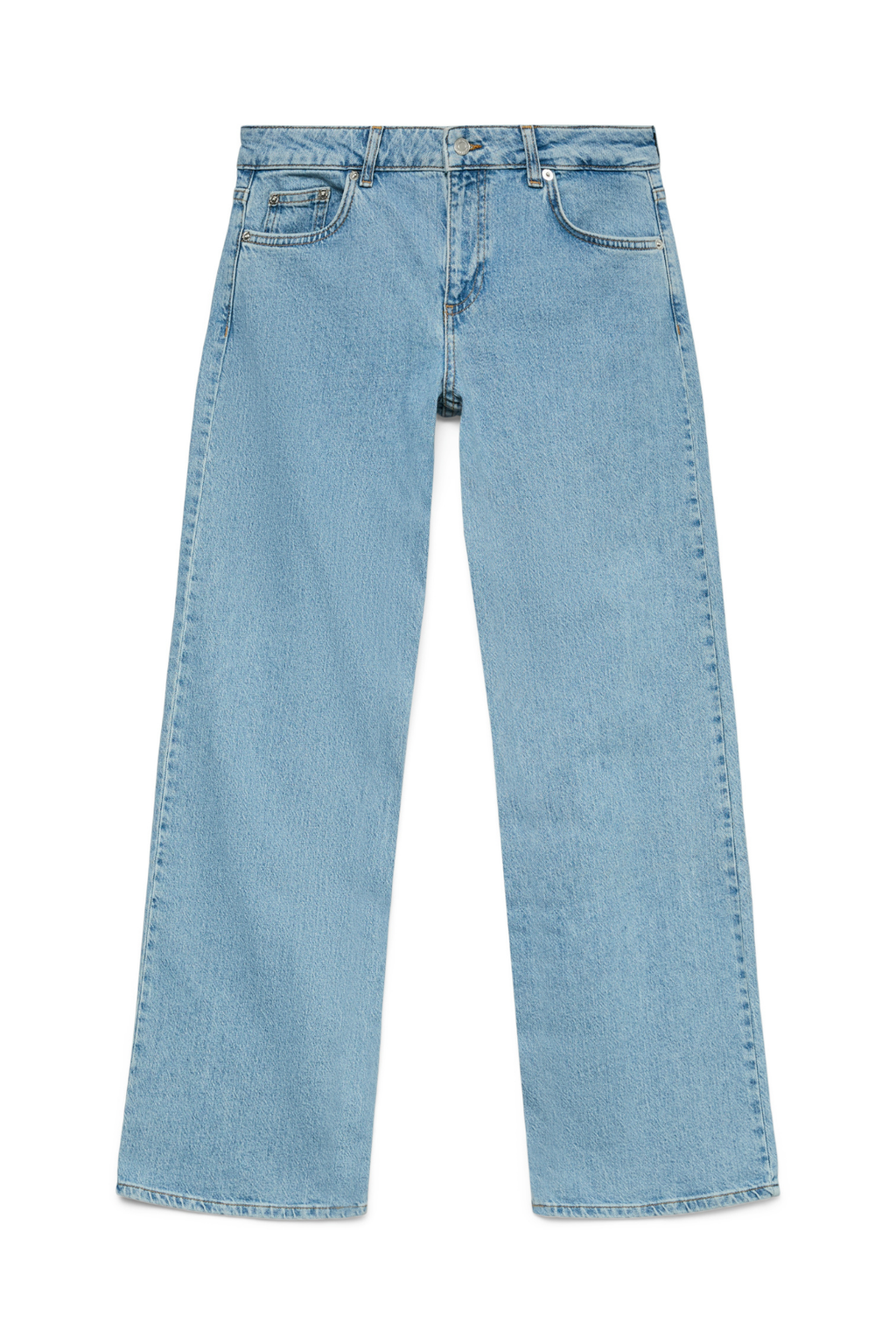 Alexis Low Waist Denim Jeans - Light Blue Denim