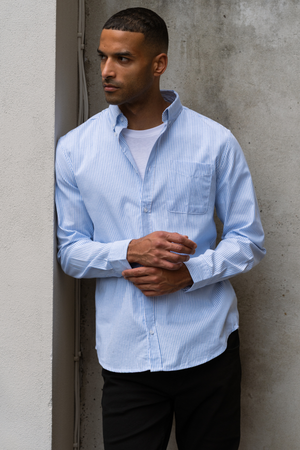 The Original Performance Shirt Oxford - azzurro/bianco