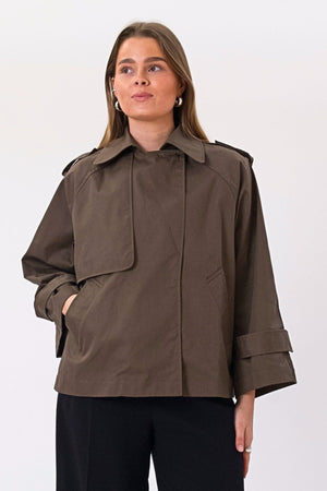 Trench corto Elara - Marrone
