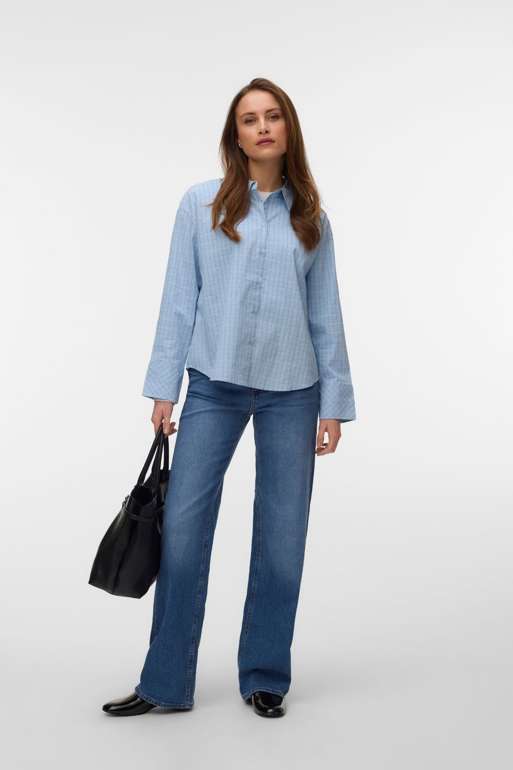 Camicia del lunedì - Cashmere a quadri blu