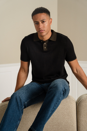 Polo a maglia - Brown