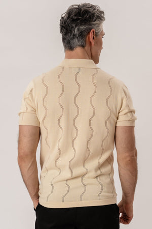 Duran Knit Polo - Sand