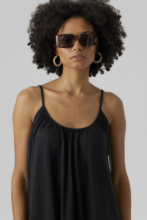 Luna singlet caviglia abito - nero