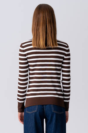 Maja Striped Shirt - Brown