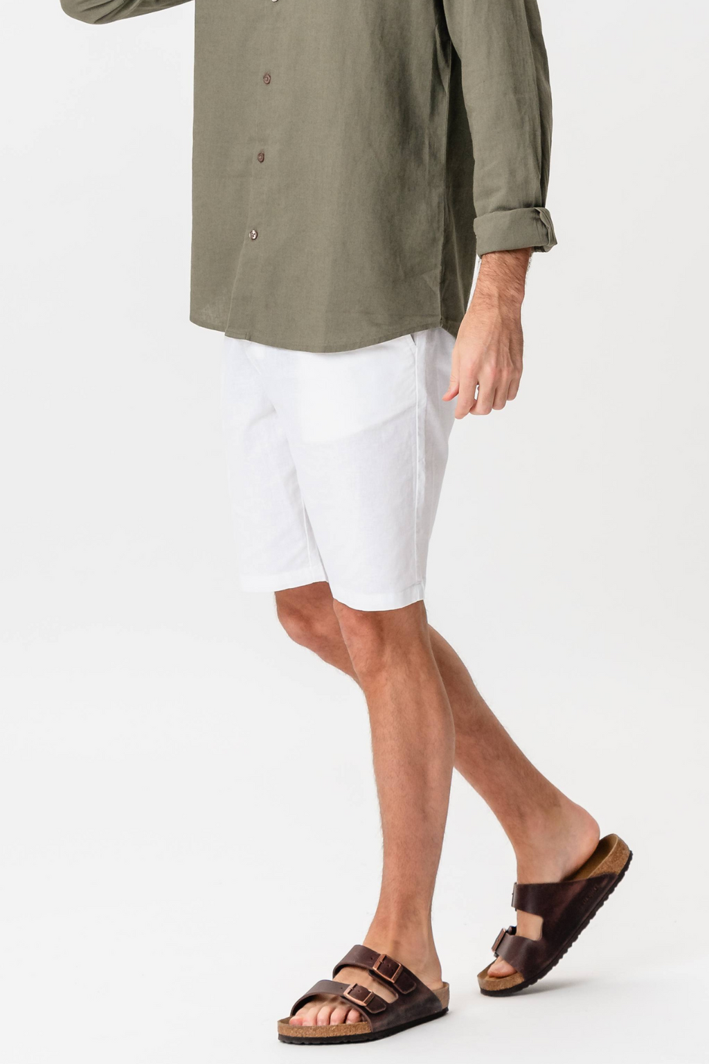 Linen Shorts - White