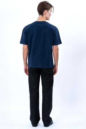 T-shirt squadrata - Blu marino