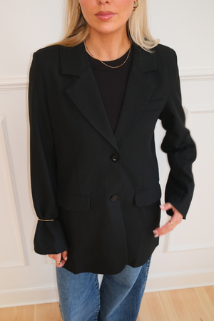 Claire Oversized Blazer - Nero