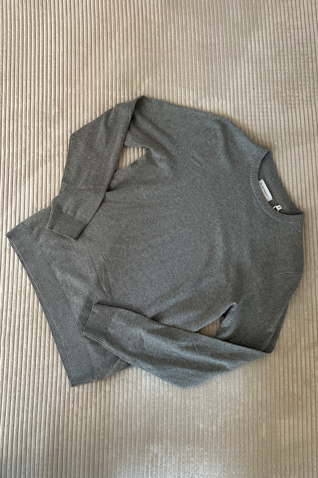 Pullover girocollo - Grigio Melange
