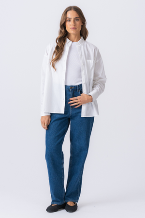 Camicia rilassata - bianco