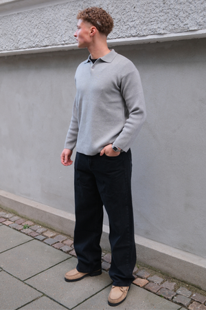 Guglielmo Regular Jeans: tinta unita Nero