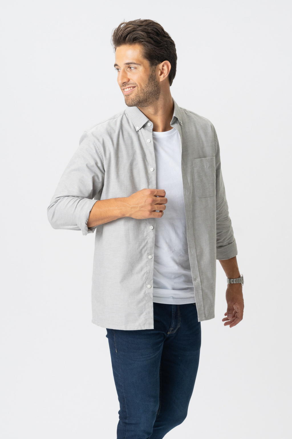 The Original Performance Oxford Shirt ™ ️ - Grey Melange