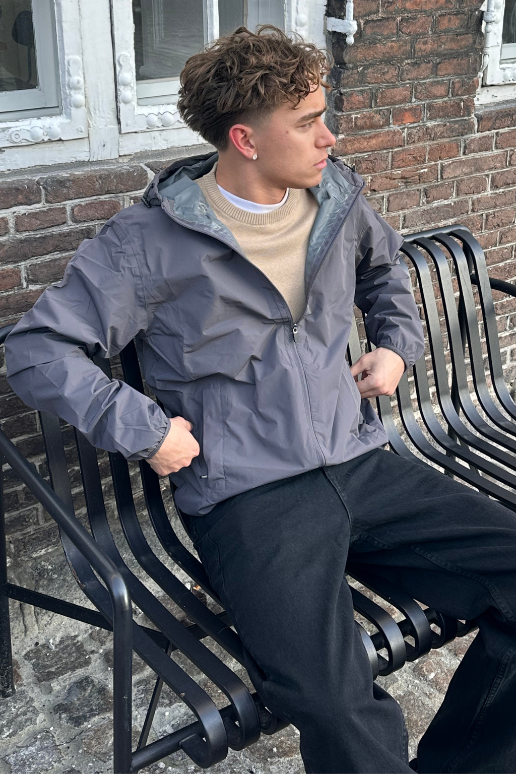 Windbreaker - Grigio scuro