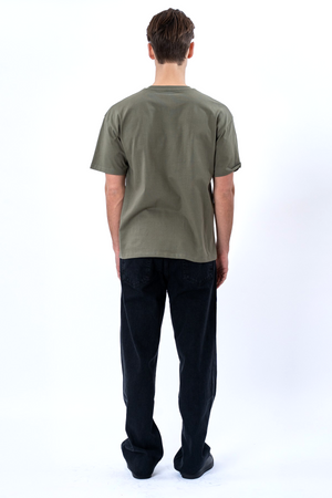 T-shirt squadrata - Oliva