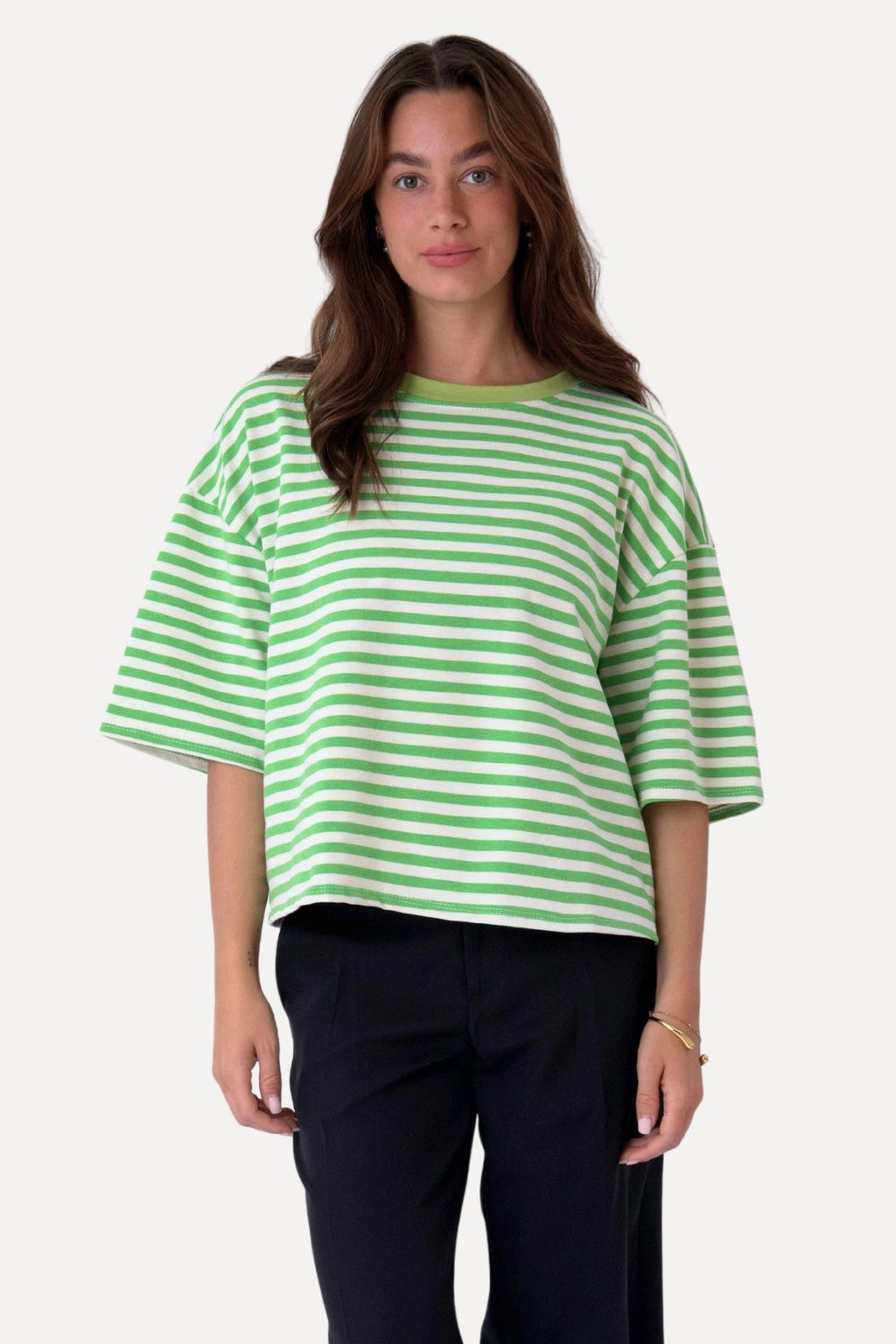 Zoe T-Shirt - Green/White
