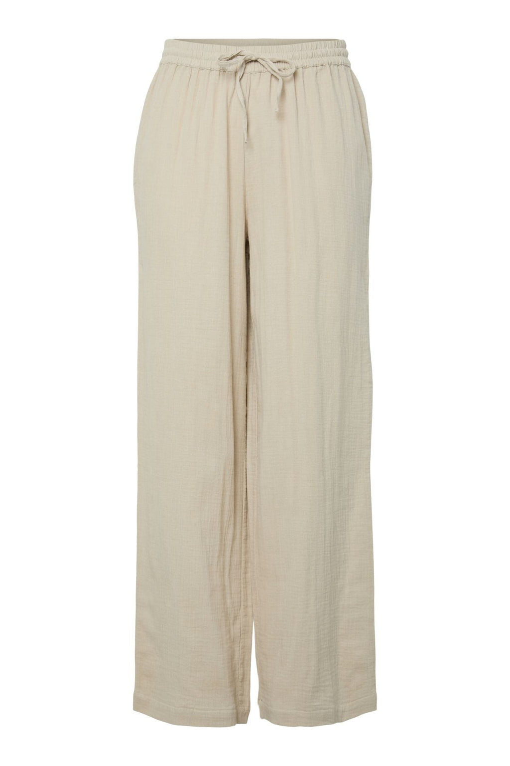 Sastina a vita alta ampia Pants - Fodera d'argento