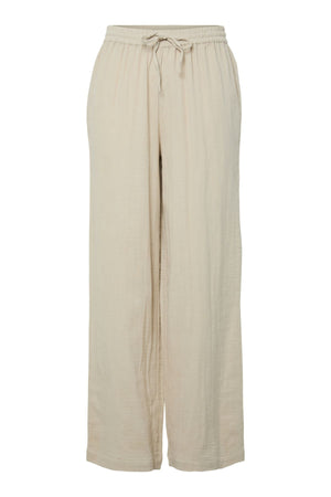 Sastina a vita alta ampia Pants - Fodera d'argento