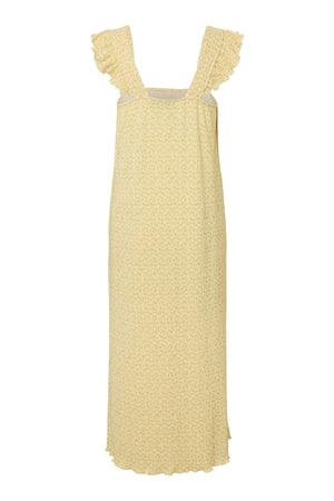 Flora Strap Flounce Dress - French Vanilla
