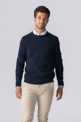 Pullover girocollo - Navy