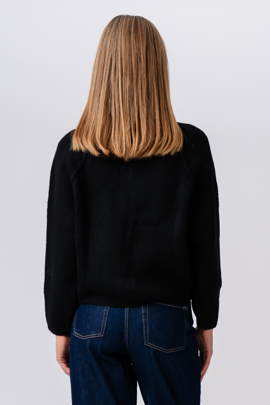 Cerniera in maglia Selma - Nero